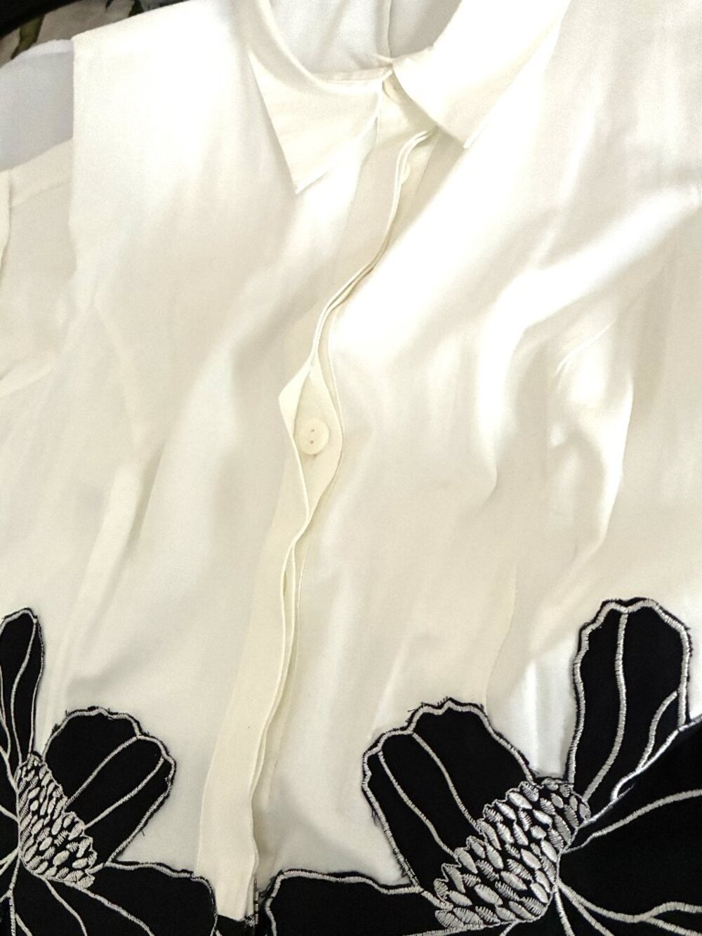 Rickie Freeman for Teri Jon Floral-embroidered Shirtdress - Picture 6 of 13